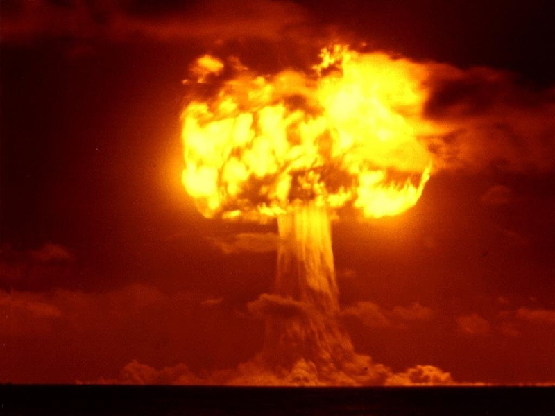 Mushroom Cloud, 480P, Explosion, Military