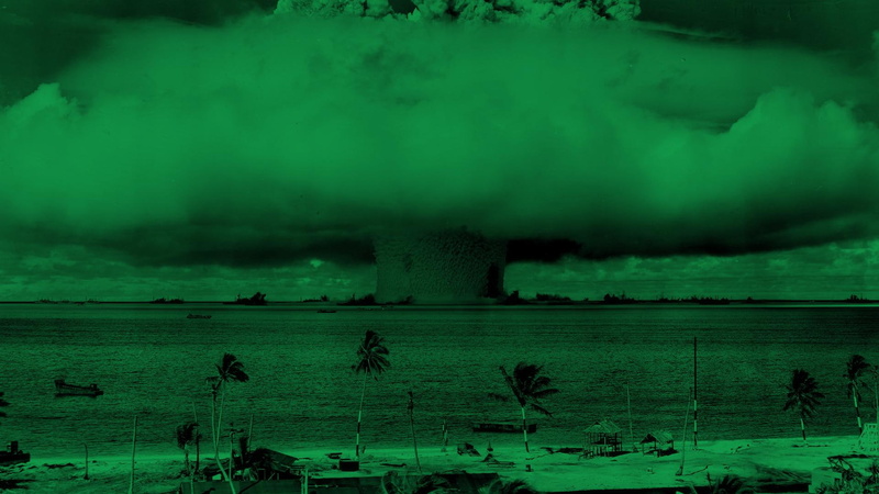 test, nuclear weapon, testing, green, 1080P, mushroom cloud, 3d and abstract