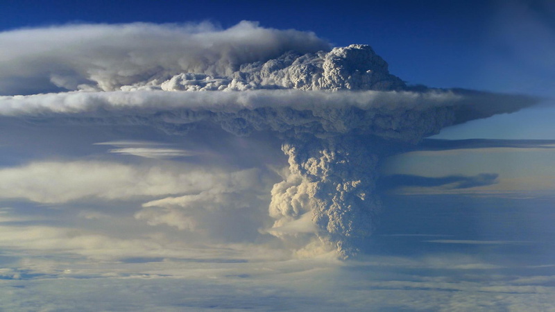 clouds, eruption, volcano, sand, 1080P, nature and landscapes