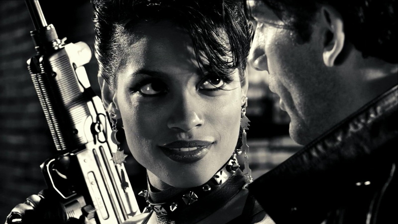 lifestyles, indoors, human face, front view, 1080P, Rosario Dawson, young men, leather, close-up, portrait, Clive Owen, one person, monochrome, shirt