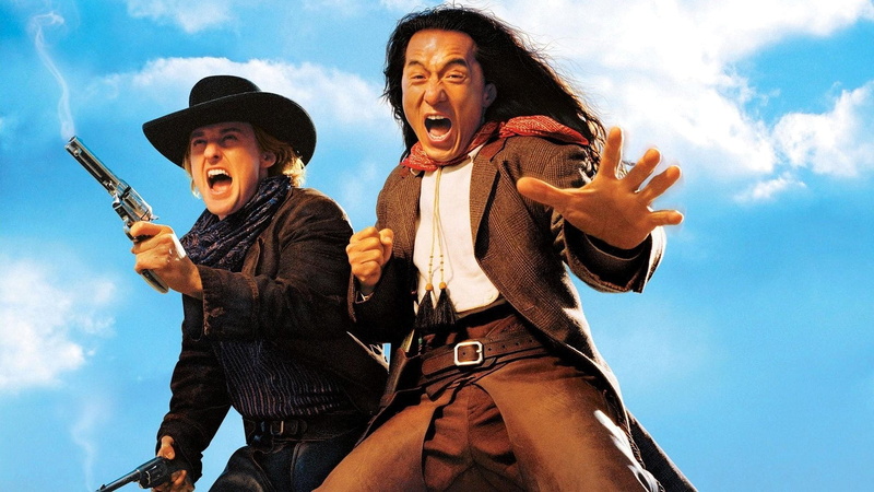 clothing, emotion, cloud - sky, togetherness, Jackie Chan, three quarter length, men, mouth, outdoors, singing, Owen Wilson, males, Roy OBannon, happiness