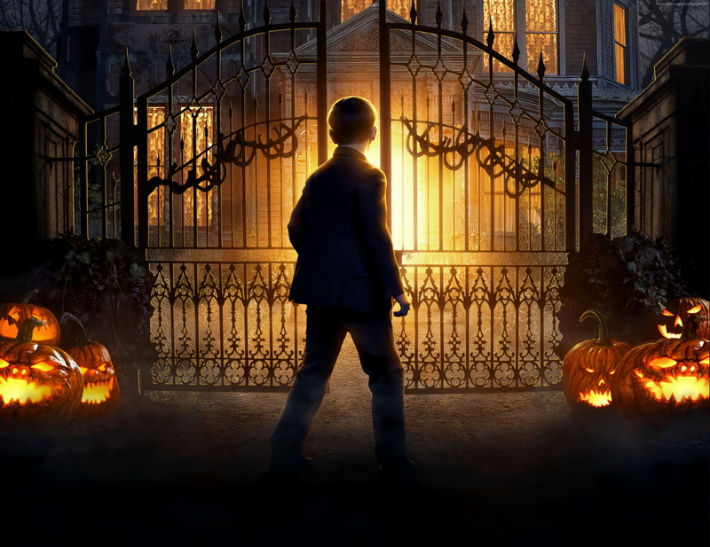 men, walking, rear view, nature, The House With A Clock In Its Walls, casual clothing, fire, architecture, 4k, illuminated, full length, one person, burning
