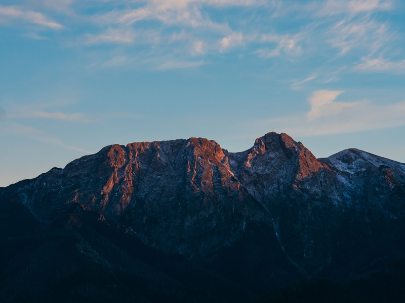 mountain, cloud - sky, grey, environment, zakopane, eroded, formation, non-urban scene, peak, rock, nature, rock formation, tranquility, mountain range