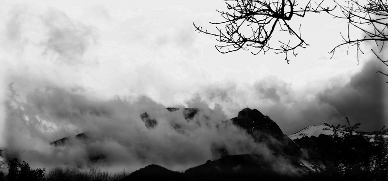 scenics - nature, 4K, fog, environment, peak, clouds, tranquility, cloud, top, polish, day, outdoors, rock, mountains, mountain peak, snow, mountain top