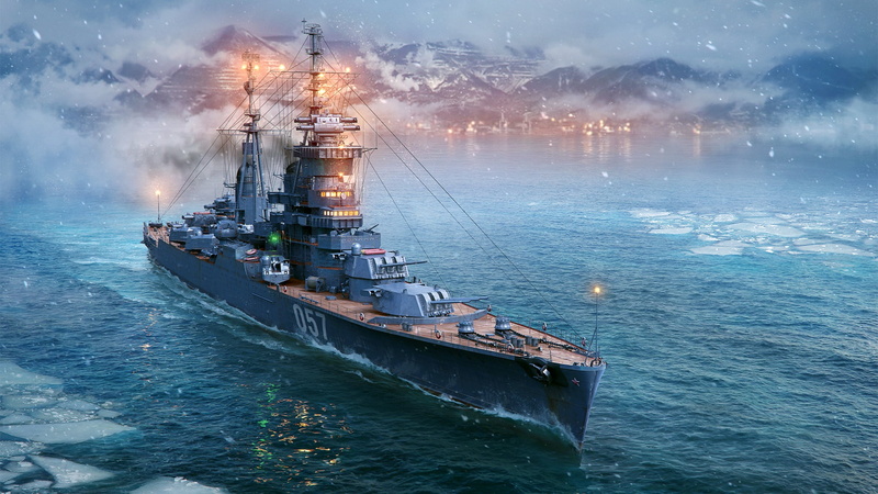 Cruiser D. 68-bis Alexander Nevsky, Light cruiser, 1080P, World of Warships, Artillery cruiser