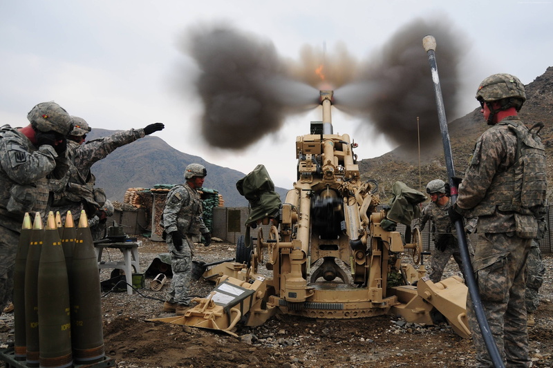 M777A2, 2K, firing, howitzer, artillery, U.S. Army, M777, soldier, mountain