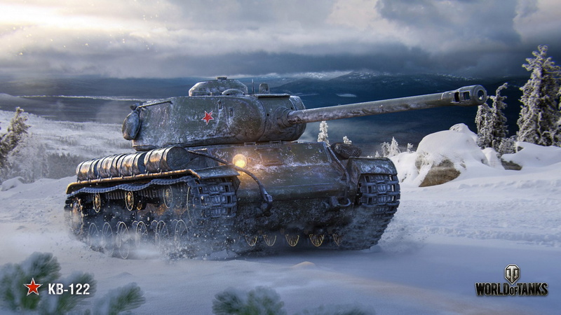 Soviet tank, KV-122, WoT, Wargaming, 1080P, winter, World of Tanks