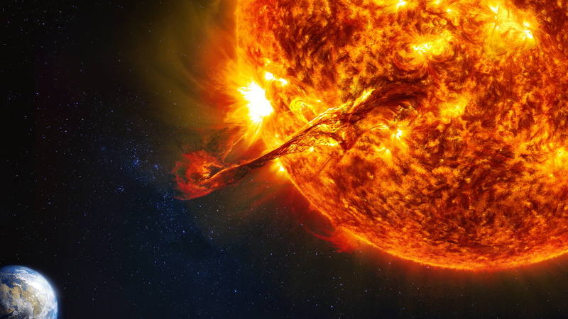coronal mass ejection, CME, Sun, 4K, Earth