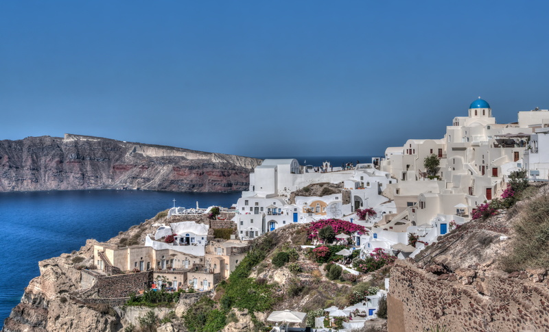culture, island, building exterior, travel, clear sky, blue, daytime, village, travel destinations, architecture, greek, nature, building, 5K, vacation