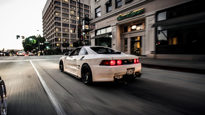 toyota, mr2, coupe, hd, motion, blur, white, 1080P, mr, cars