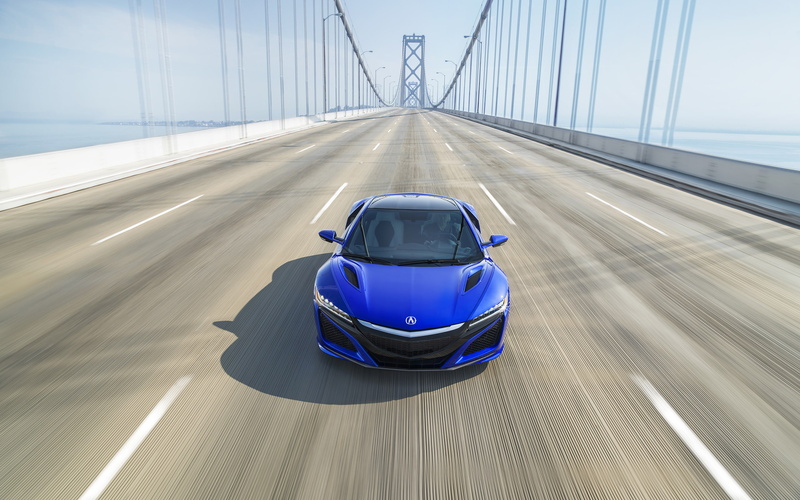 vehicle, motion blur, Acura NSX, bridge, 2K, car