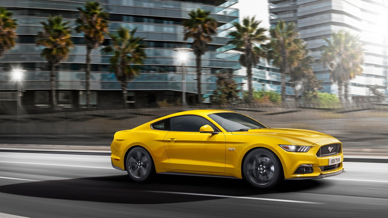 Ford Mustang, motion blur, 1080P, car, road