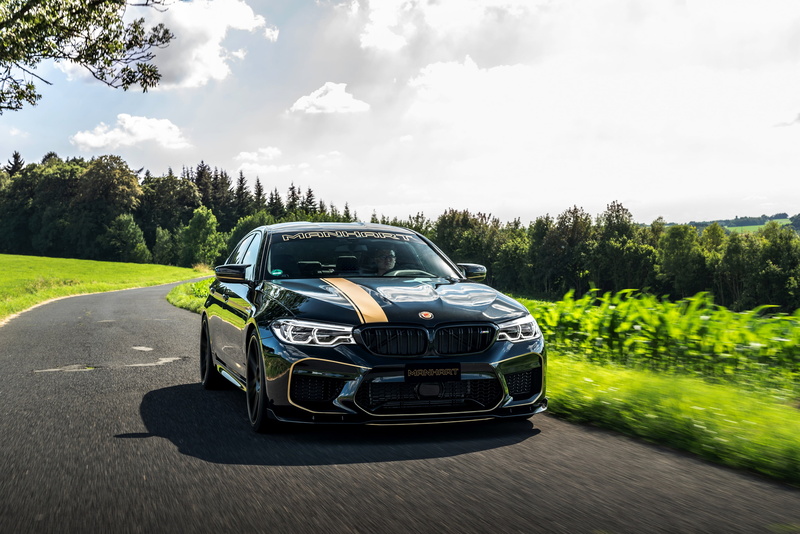 4K, 2018, asphalt, Biturbo, MH5 700, 4.4 L., 723 HP, BMW, M5, sedan, F90, Manhart, V8