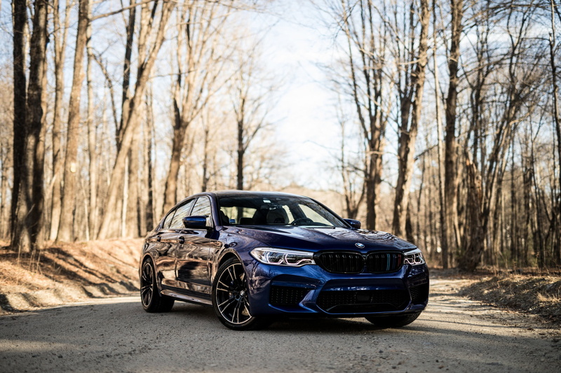 Blue, BMW, F90, 3/4, 1080P, Sight