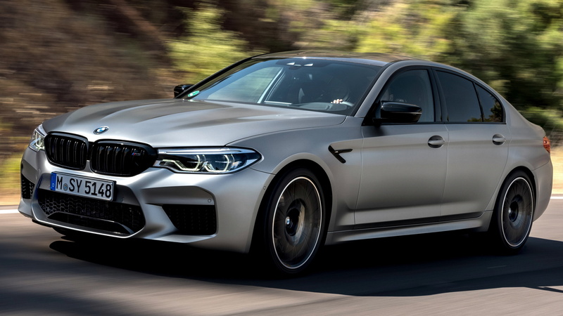 4K, 4x4, BMW, speed, 2018, movement, four-door, M5, F90, shadow, V8, grey, M5 Competition, sedan, road
