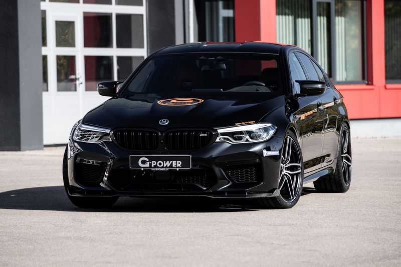 black, BMW, 2018, sedan, F90, G5M Bi-Turbo, BMW M5, G-Power, M5, 800 HP, four-door, 4K, V8