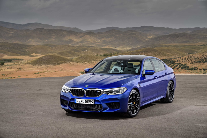 sky, western script, BMW M5, transportation, travel, motor vehicle, Cars 2018, retro styled, blue, land vehicle, car, road trip, mode of transportation