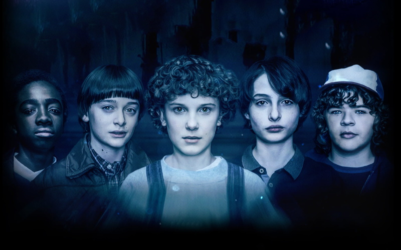 stranger things, group of people, human face, in a row, hd, eleven stranger things, young women, tv shows, 1080P, portrait, looking at camera, group, headshot