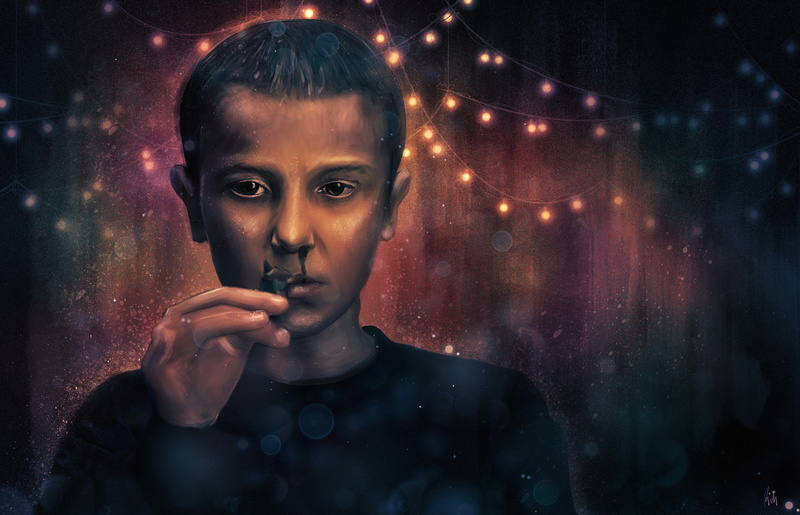casual clothing, teenager, 4k, illuminated, indoors, males, childhood, hd, portrait, adolescence, stranger things, eleven stranger things, men, artist