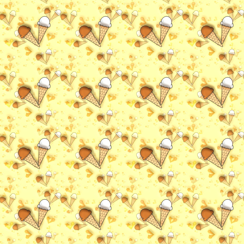 high angle view, pattern, 4K, large group of objects, food and drink, backgrounds, personal accessory, freshness, ice cream, indoors, yellow, arrangement
