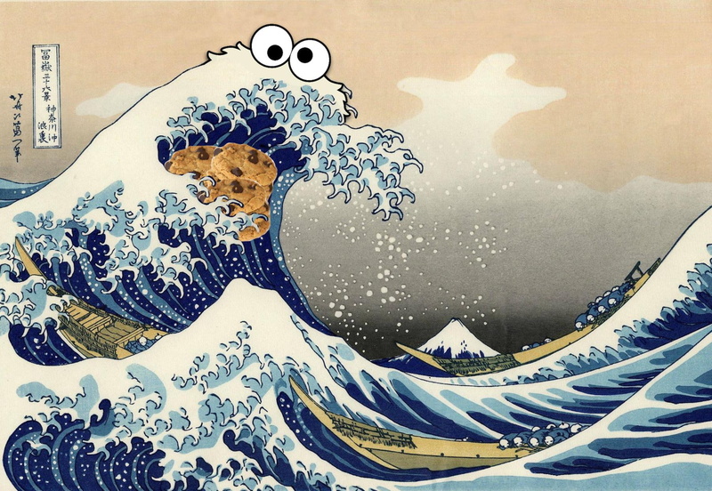 craft, drawing - art product, traditional, 720P, domestic animals, japanese, pattern, monster, snow, one animal, art and craft, no people, mural, indoors