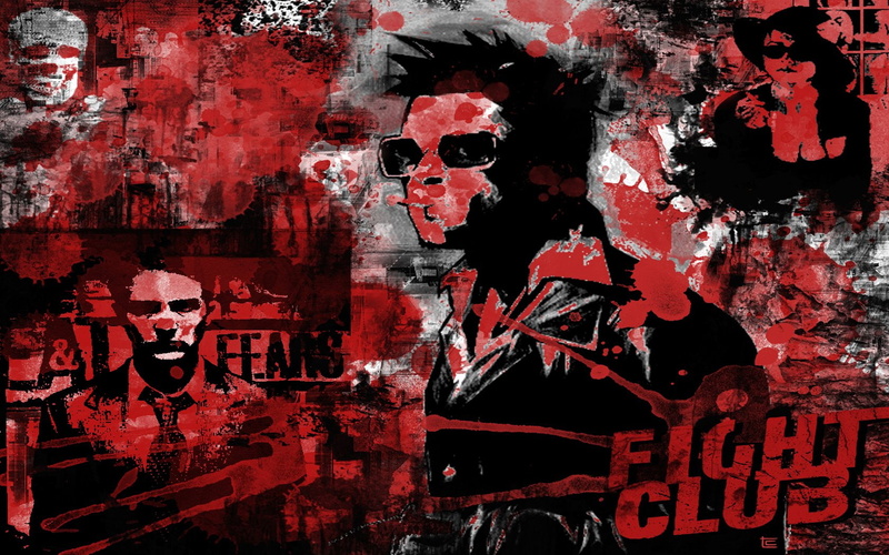brad, edward, artwork, pitt, fight, 720P, club, norton, movies