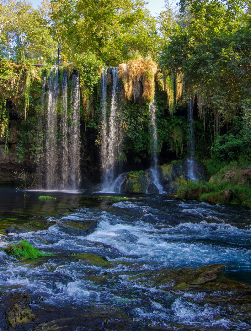 4K, duden, tree, power in nature, antalya, long exposure, beauty in nature, rock, forest, landscape, water, waterfall, stream - flowing water, peace, duden waterfalls