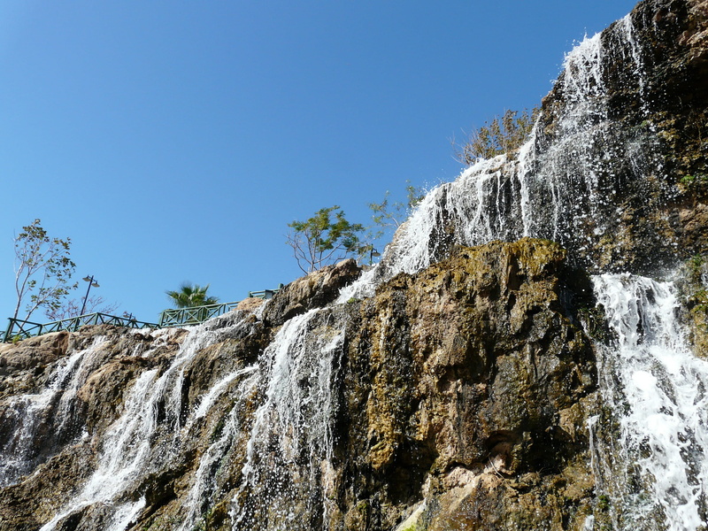 Bach, outdoors, scenics - nature, coniferous tree, duden park, low angle view, nature, Water, cold temperature, tree, formation, upper düden waterfall