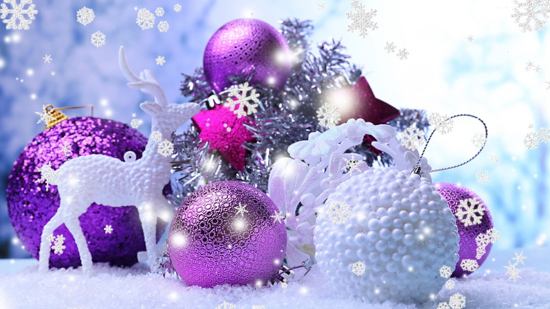 christmas, present, year, sphere, december, 1080P, bangle, decoration, season, ornament, merry, golden, celebration, pink, greeting, glass, xmas, ribbon