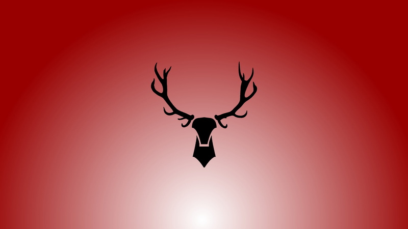 animal, animal wildlife, colored background, simple background, antler, copy space, studio shot, animal head, 1080P, herbivorous, deer, no people, animal body part