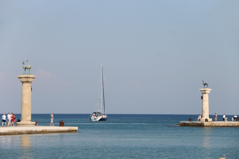 history, clear sky, waterfront, island, mediterranean, nautical vessel, incidental people, sailboat, greek, hirsch, historically, built structure, places of interest