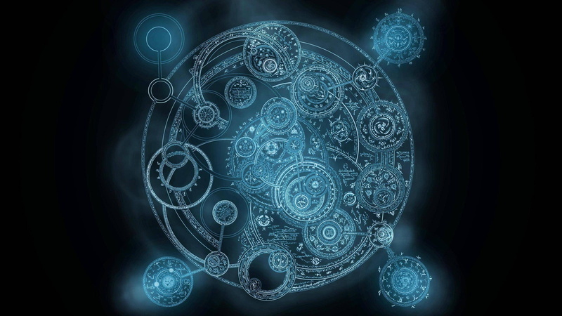 human brain, abstract, three dimensional, tomography, indoors, shape, healthcare and medicine, close-up, technology, blue, black background, design, pattern