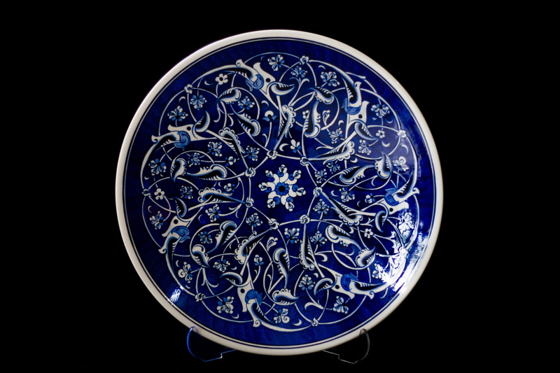 blue, technology, no people, pattern, indoors, studio shot, turkey, increased, creativity, floral pattern, craft, still life, hare tile, close-up, Plate