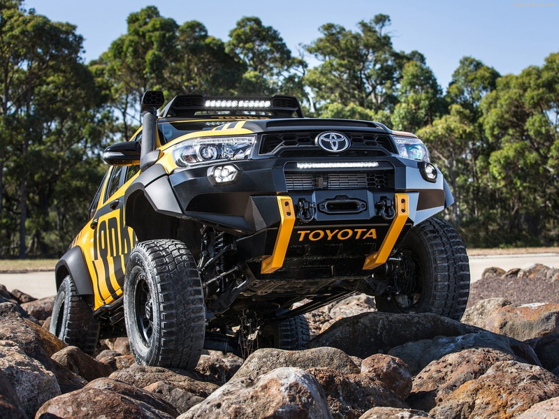 pickup, concept, tonka, hilux, 2017, truck, 720P, toyota