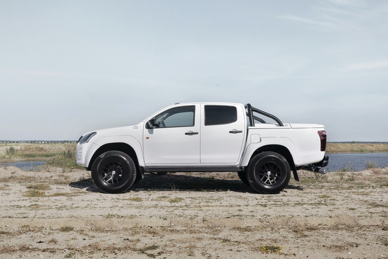 trucks, cab, off-road vehicle, custom, isuzu, white color, travel, 2018, transportation, tuning, motor vehicle, environment, sky, land vehicle, nature