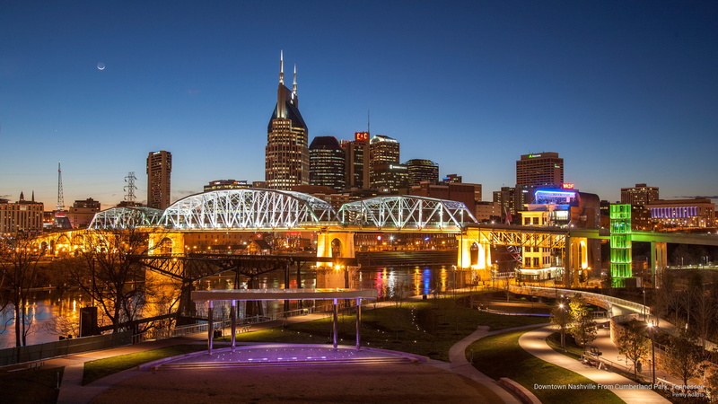 tennessee, North America, cumberland, park, downtown, nashville, 2K