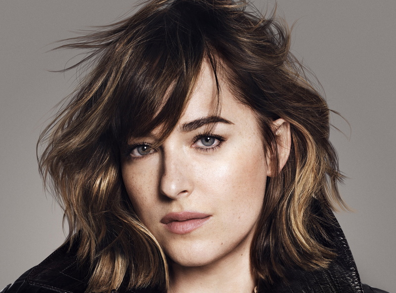 adult, looking at camera, headshot, 2K, human hair, studio shot, 4k, hairstyle, dakota johnson, beauty, beautiful woman, gray, hair, indoors, hd, fashion
