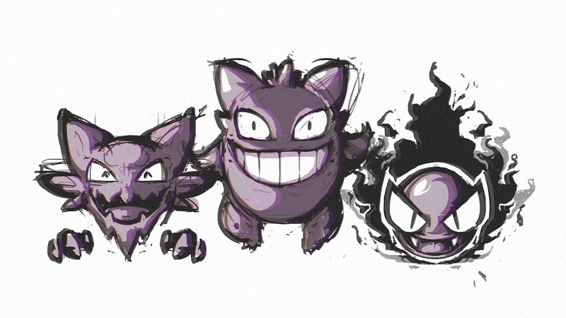 Haunter (Pokémon), Pokémon, Gengar (Pokémon), Ghost Pokémon, Gastly (Pokémon), 1080P