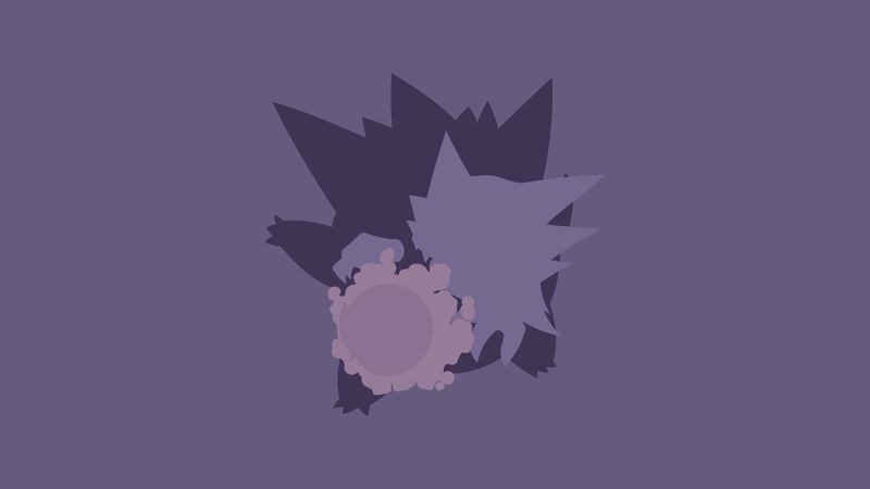 Haunter (Pokémon), Pokémon, 4K, Gastly (Pokémon), Gengar (Pokémon)
