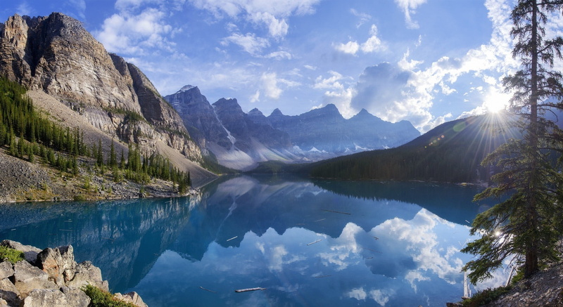 beauty in nature, photography, 1080P, no people, canada, scenics - nature, mountain range, nature, landscape, lake, day, tranquil scene, idyllic, national
