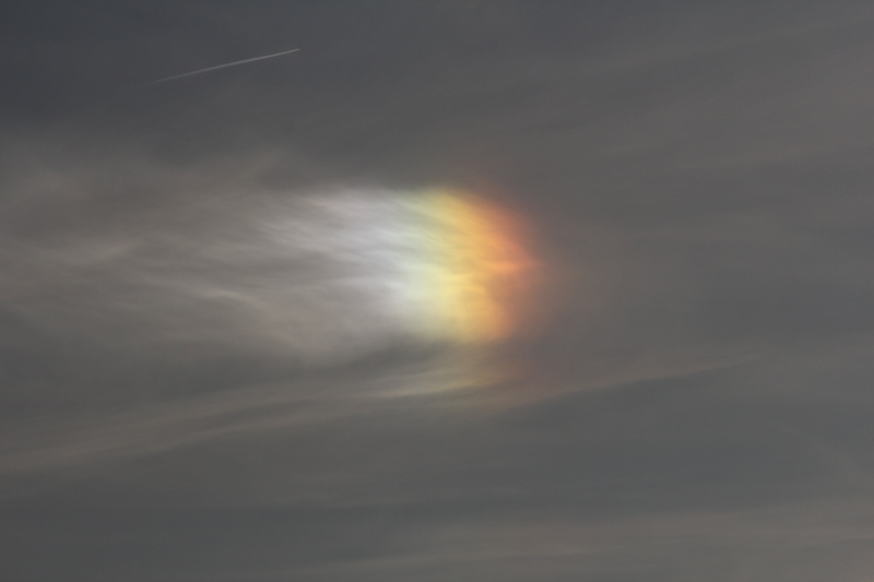 idyllic, day, sundog, beauty in nature, cloud - Sky, cloudscape, no people, sky, nature, awe, rainbow, environment, parhelia, iridescent cloud, iridescent