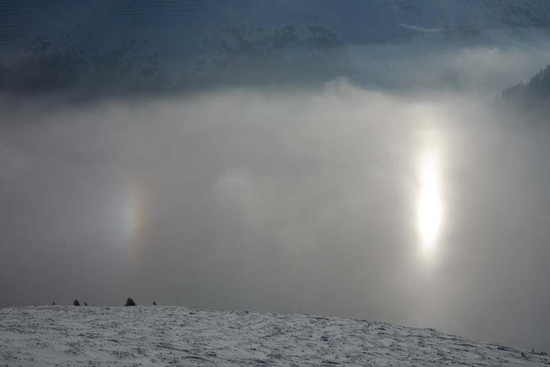 beauty in nature, sun, landscape, snowcapped mountain, day, sunlight, reflection, sunbeam, extreme weather, tranquil scene, non-urban scene, sundog, power in nature