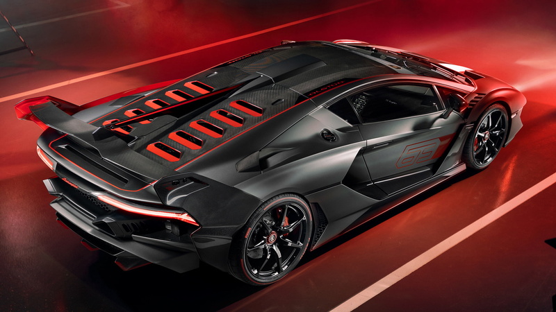 Sport Car, Car, Lamborghini, Supercar, Lamborghini SC18, 1080P, Black Car
