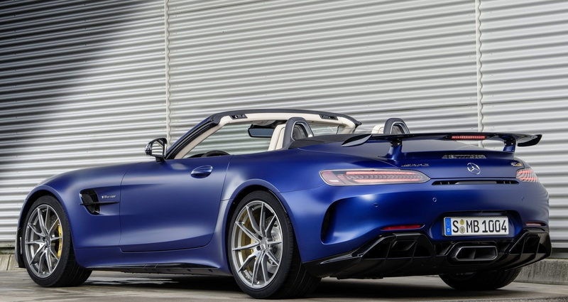 supercars, Mercedes-Benz AMG GT-R Roadster, German cars, car, numbers, vehicle, Roadster, Mercedes-Benz, blue cars, 1080P, Mercedes-Benz AMG GT
