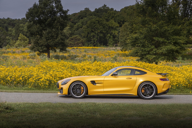 Yellow Car, Supercar, Mercedes-AMG GT R, Vehicle, Sport Car, Car, Coupé, Mercedes-Benz, 5K