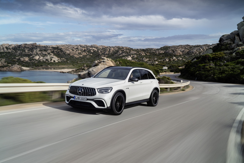 Car, White Car, Mercedes-Benz, Mercedes-Benz GLC-Class, Vehicle, Mercedes-AMG, SUV, 8K, Mercedes-AMG GLC 63 S