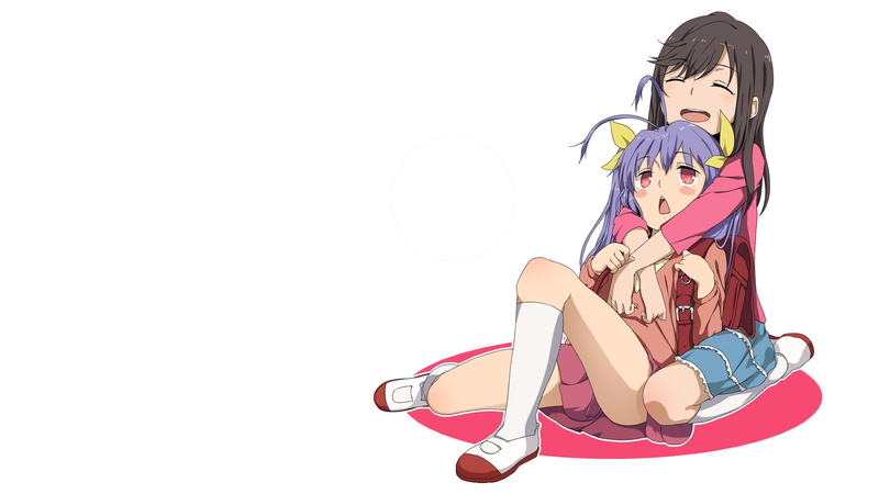 1080P, front view, toy, cut out, doll, scarf, females, white background, anime girls, representation, Ichijou Hotaru, child, girls, sitting, studio shot