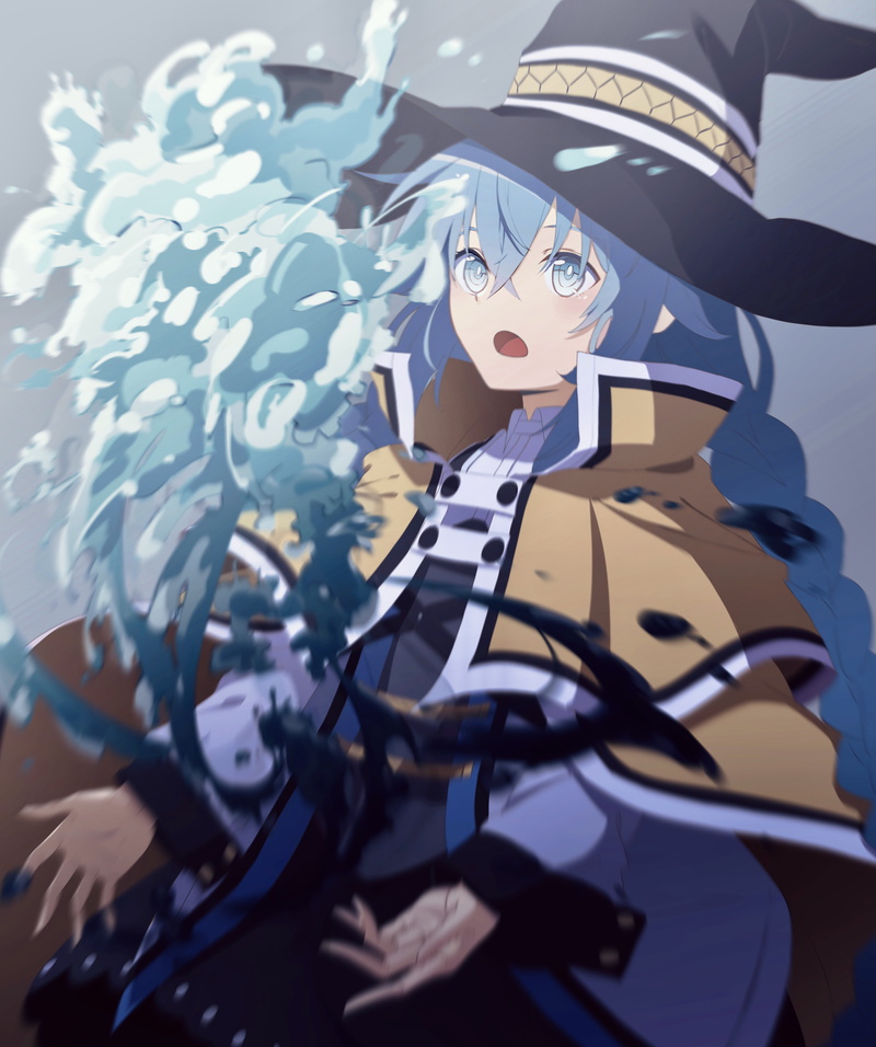 4K, Mushoku Tensei, portrait display, Roxy Migurdia (Mushoku Tensei), blue hair, anime girls
