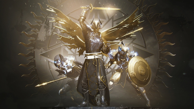 Glow, Destiny, The warlock, Hunter, Shield, Solstice Characters, Titan, Banner, Arrival, 4K, Solstice, Sword, Armor, Destiny 2, 2020, Spear, Bungie