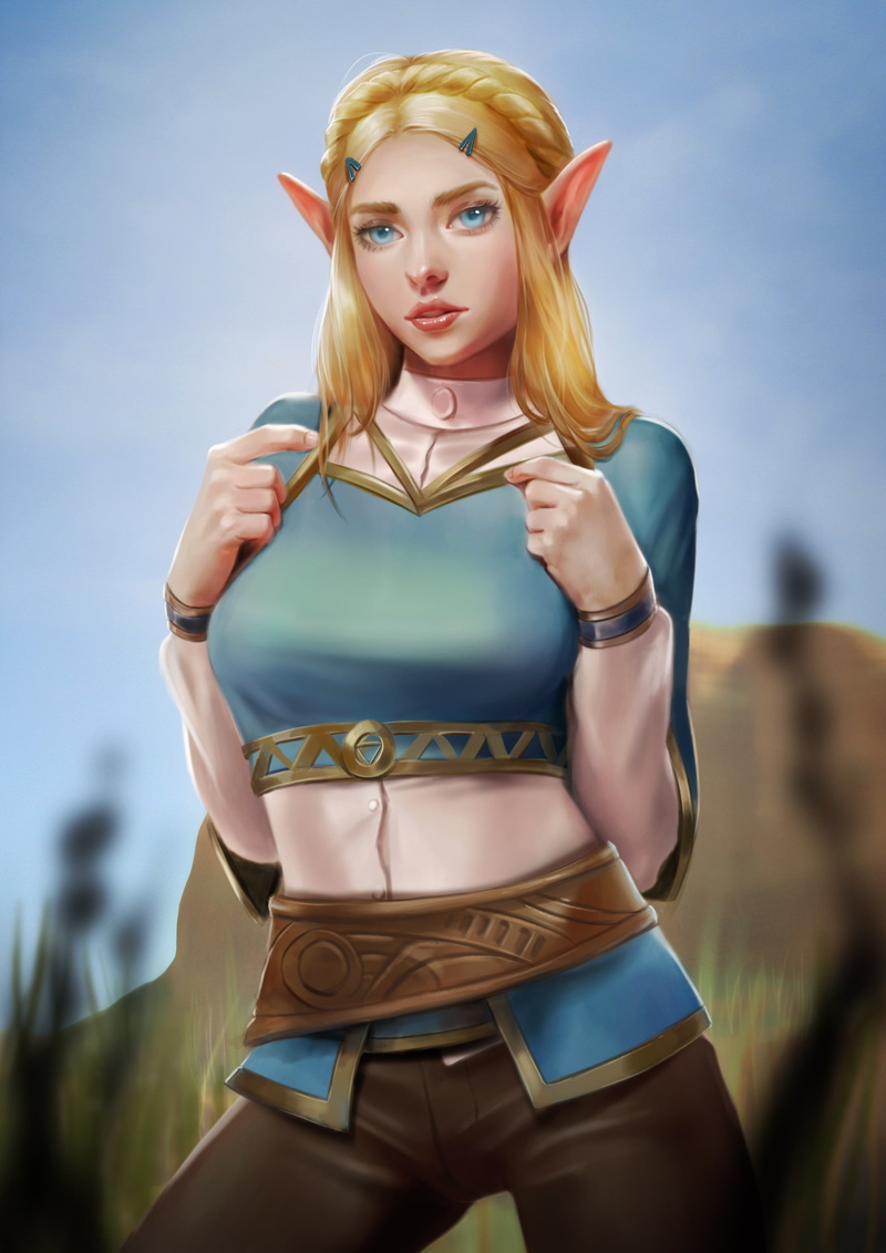 The Legend of Zelda, Zelda, fan art, video game characters, digital art, illustration, Firolian, video game girls, 2K, artwork, video games